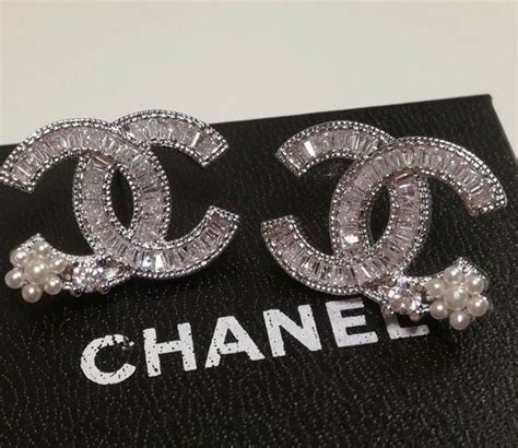 chanel diamond earring|genuine chanel earrings uk.